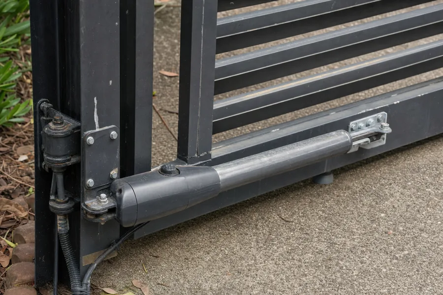 Driveway gate post, hinge and safety hardware in York, PA