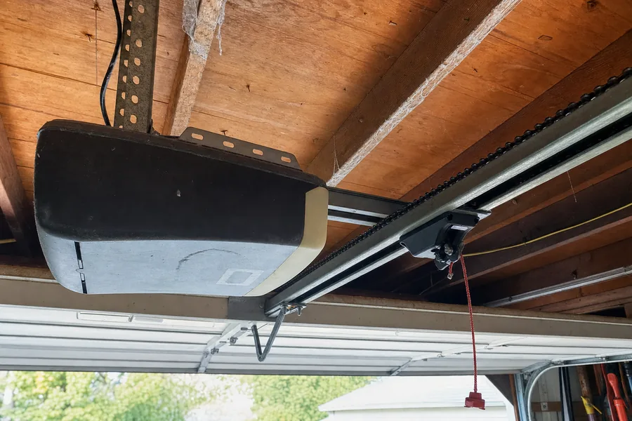 Chain drive garage door opener, rail and trolley in York, PA