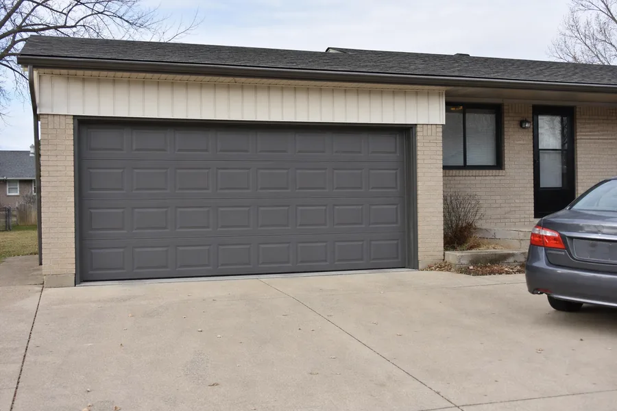 A new sectional garage door installed by OnPoint Pro Doors Pennsylvania in York, PA